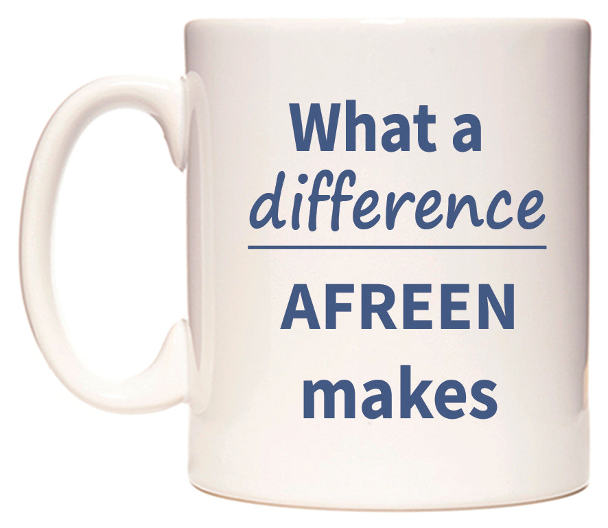 What a difference AFREEN makes Mug