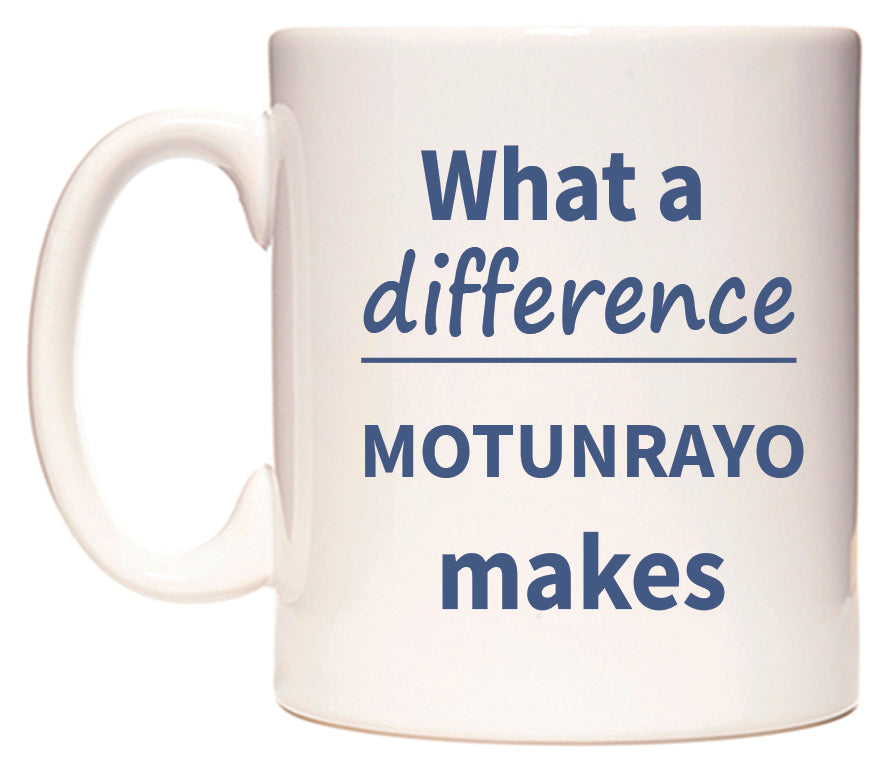What a difference MOTUNRAYO makes Mug