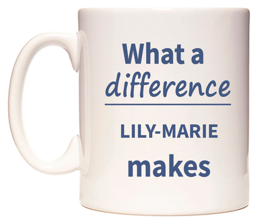 What a difference LILY-MARIE makes Mug