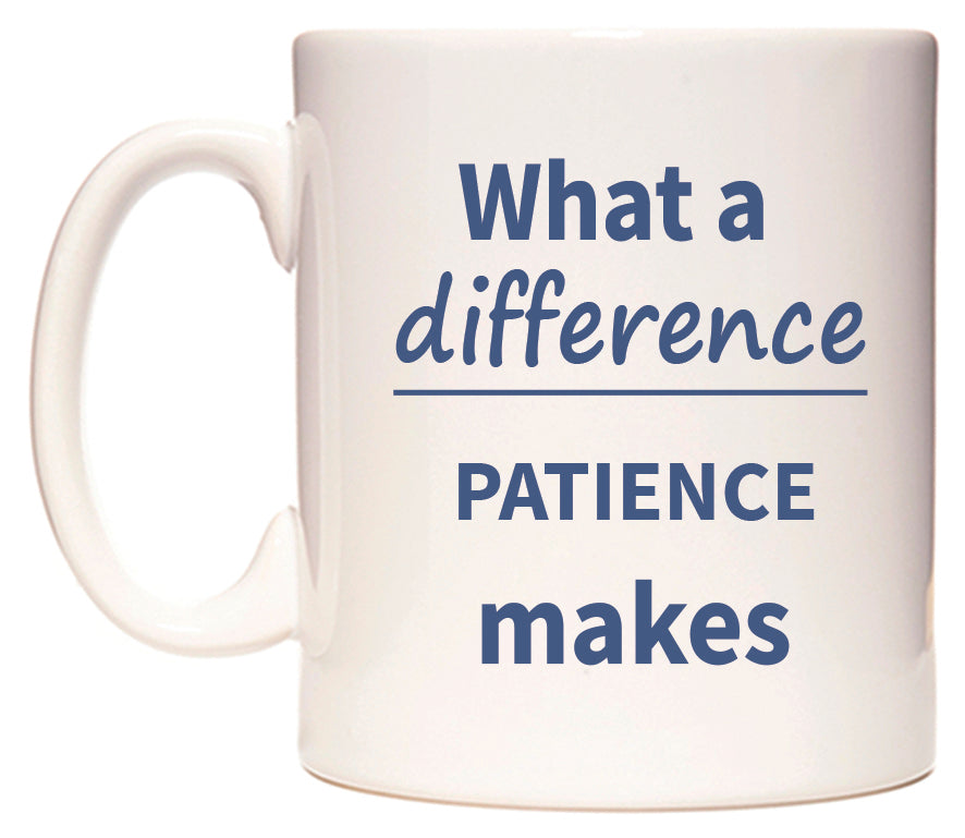 What a difference PATIENCE makes Mug