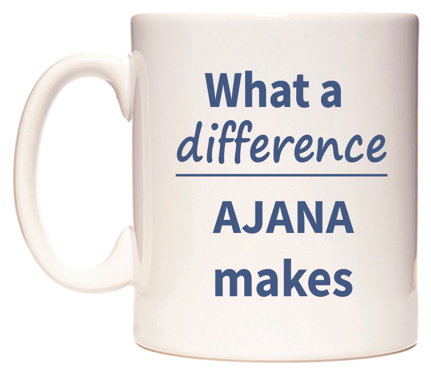 What a difference AJANA makes Mug