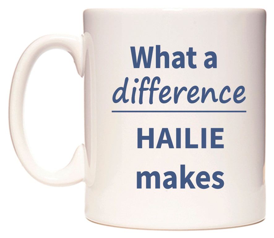 What a difference HAILIE makes Mug