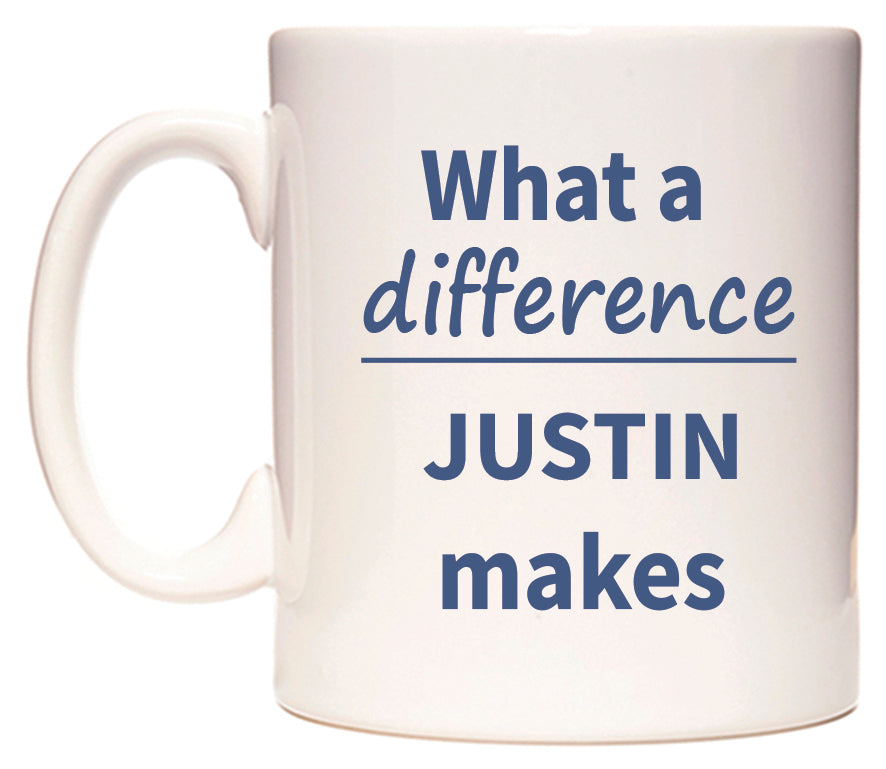 What a difference JUSTIN makes Mug