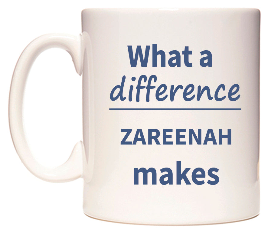 What a difference ZAREENAH makes Mug