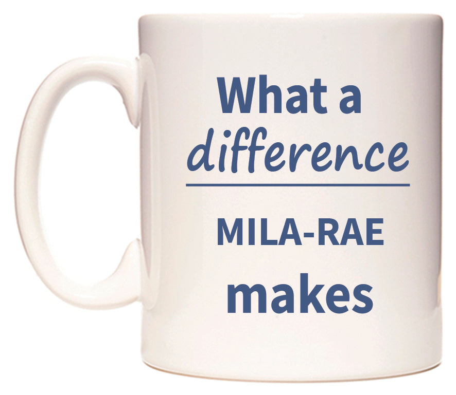 What a difference MILA-RAE makes Mug