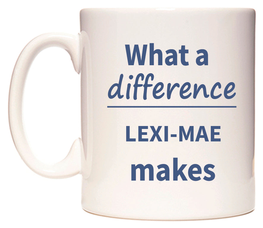 What a difference LEXI-MAE makes Mug