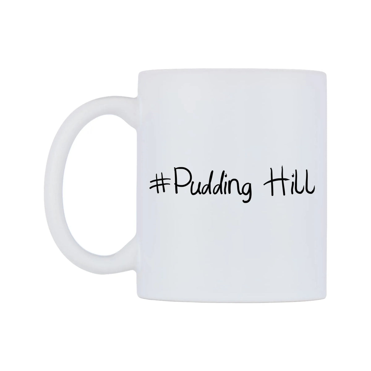 Pudding Hill Mug — mug, right side, on a white background