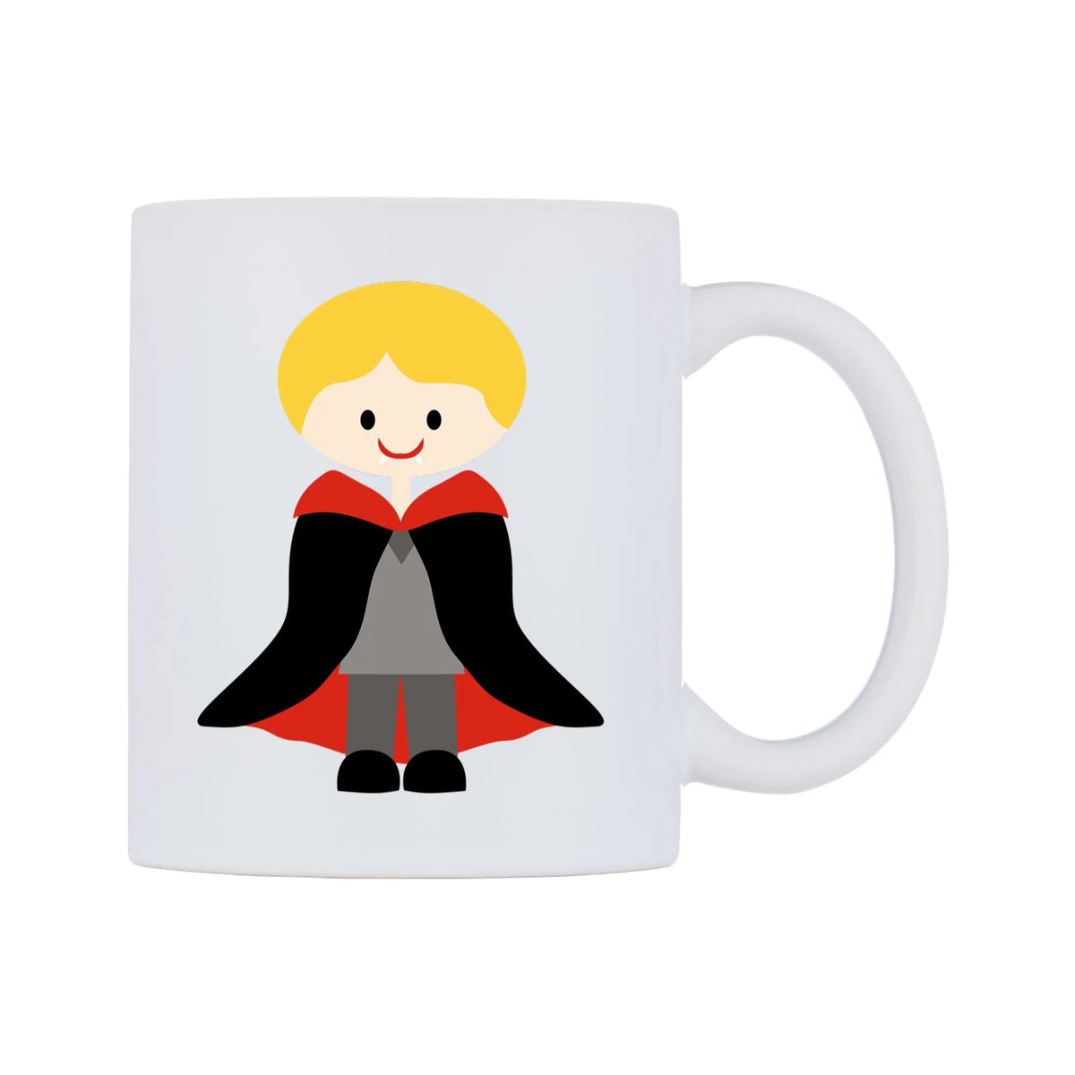 Mini Vampire with Blonde Hair Mug — mug, left side, on a white background