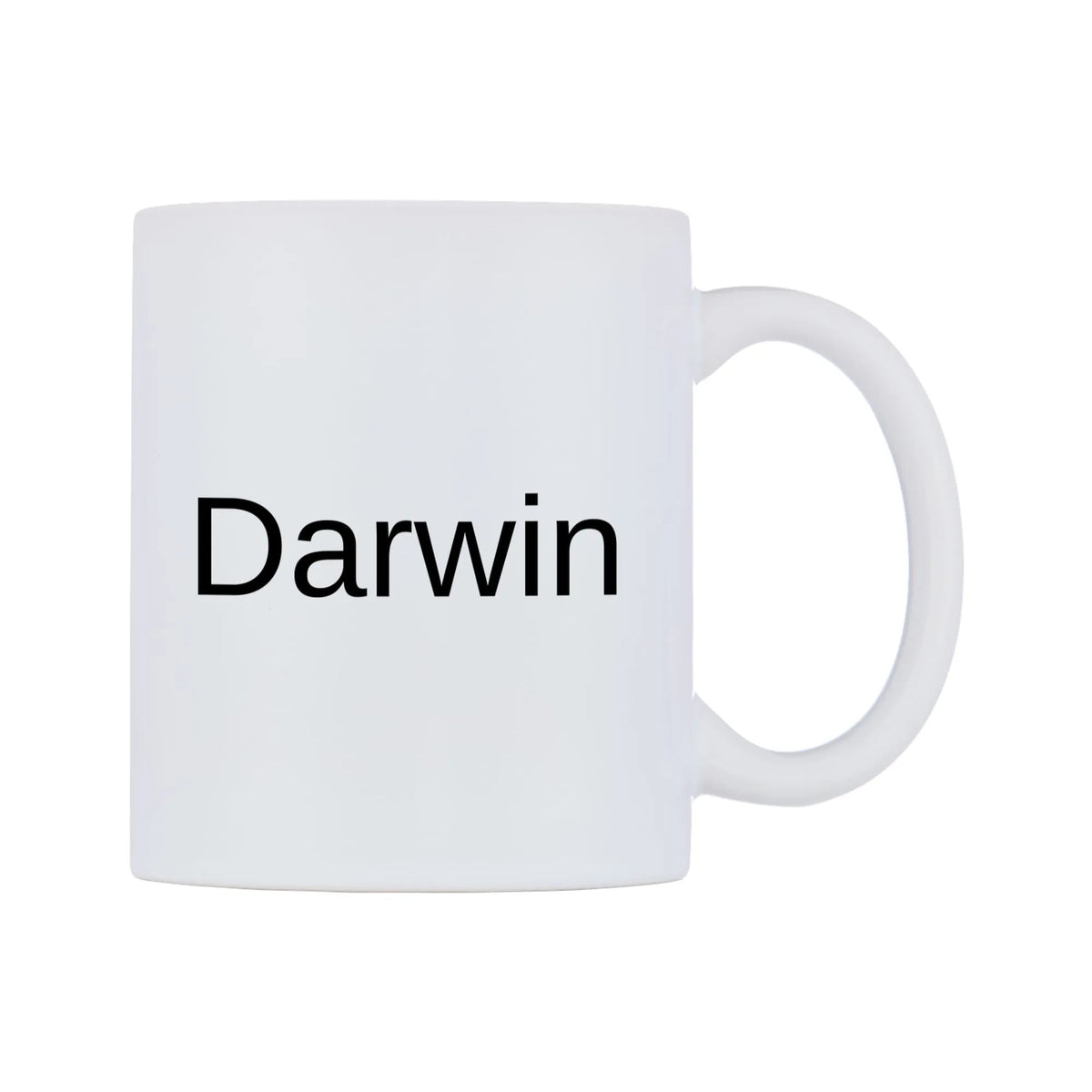 Darwin Mug — mug, left side, on a white background