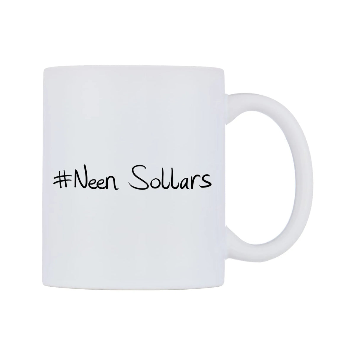 Neen Sollars Mug — mug, left side, on a white background