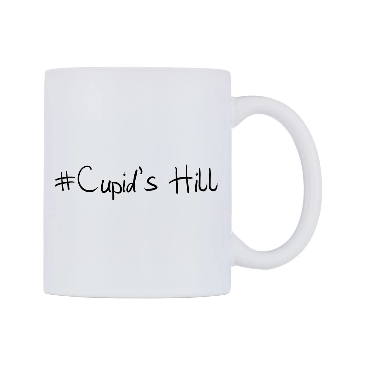 Cupid's Hill Mug — mug, left side, on a white background