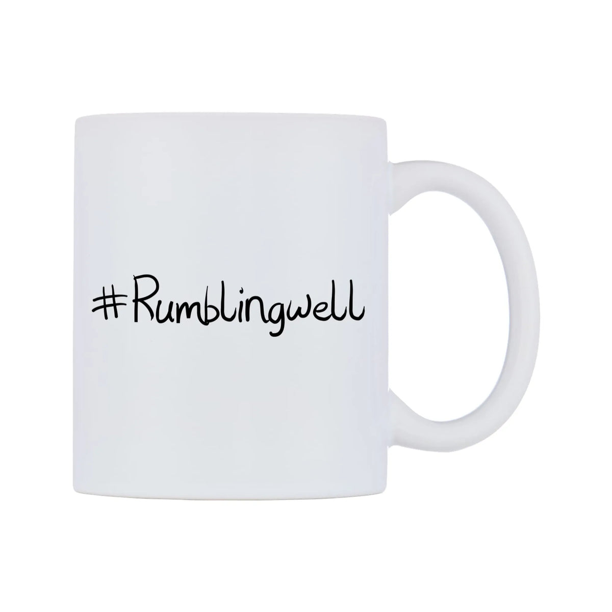 Rumblingwell Mug — mug, left side, on a white background