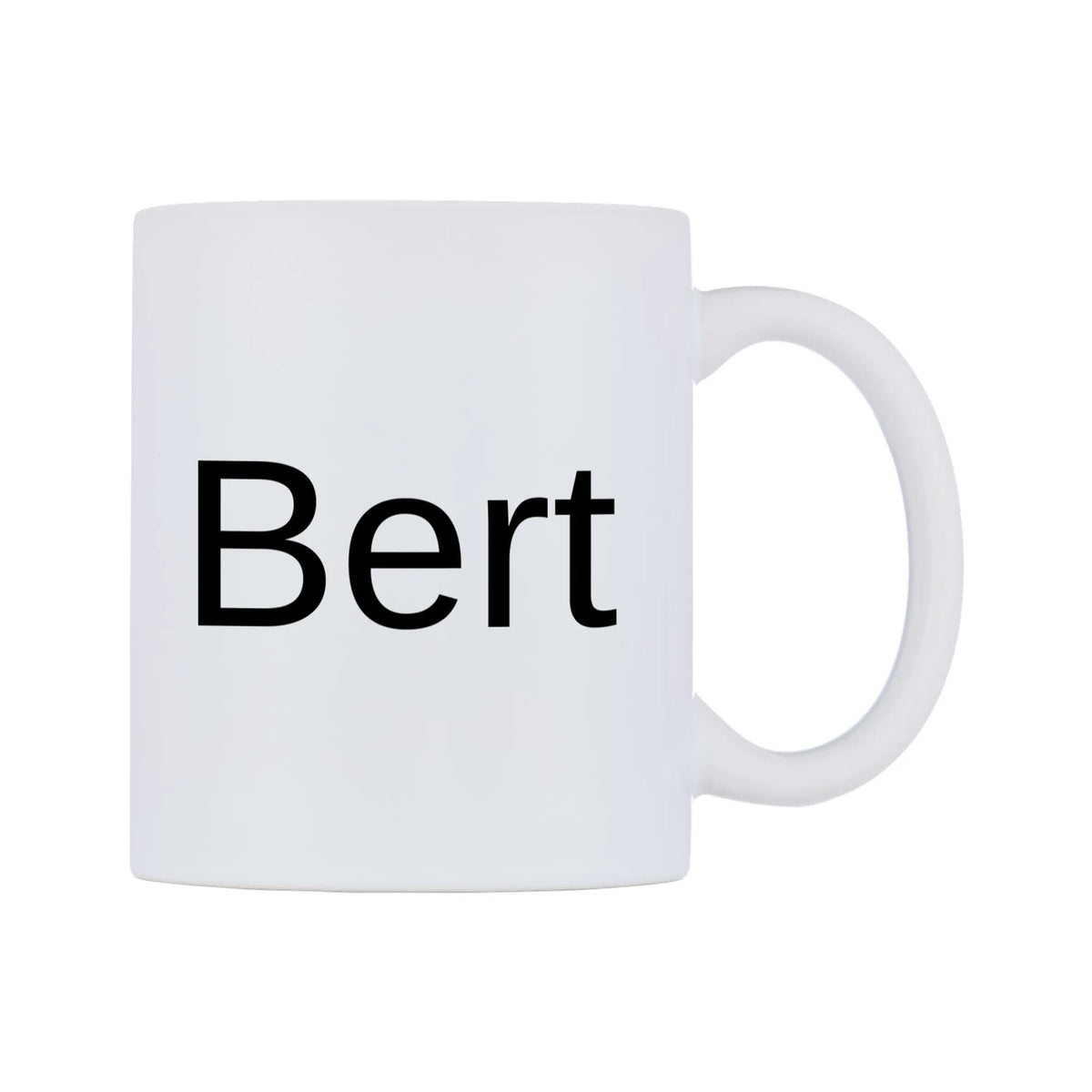 Bert Mug — mug, left side, on a white background