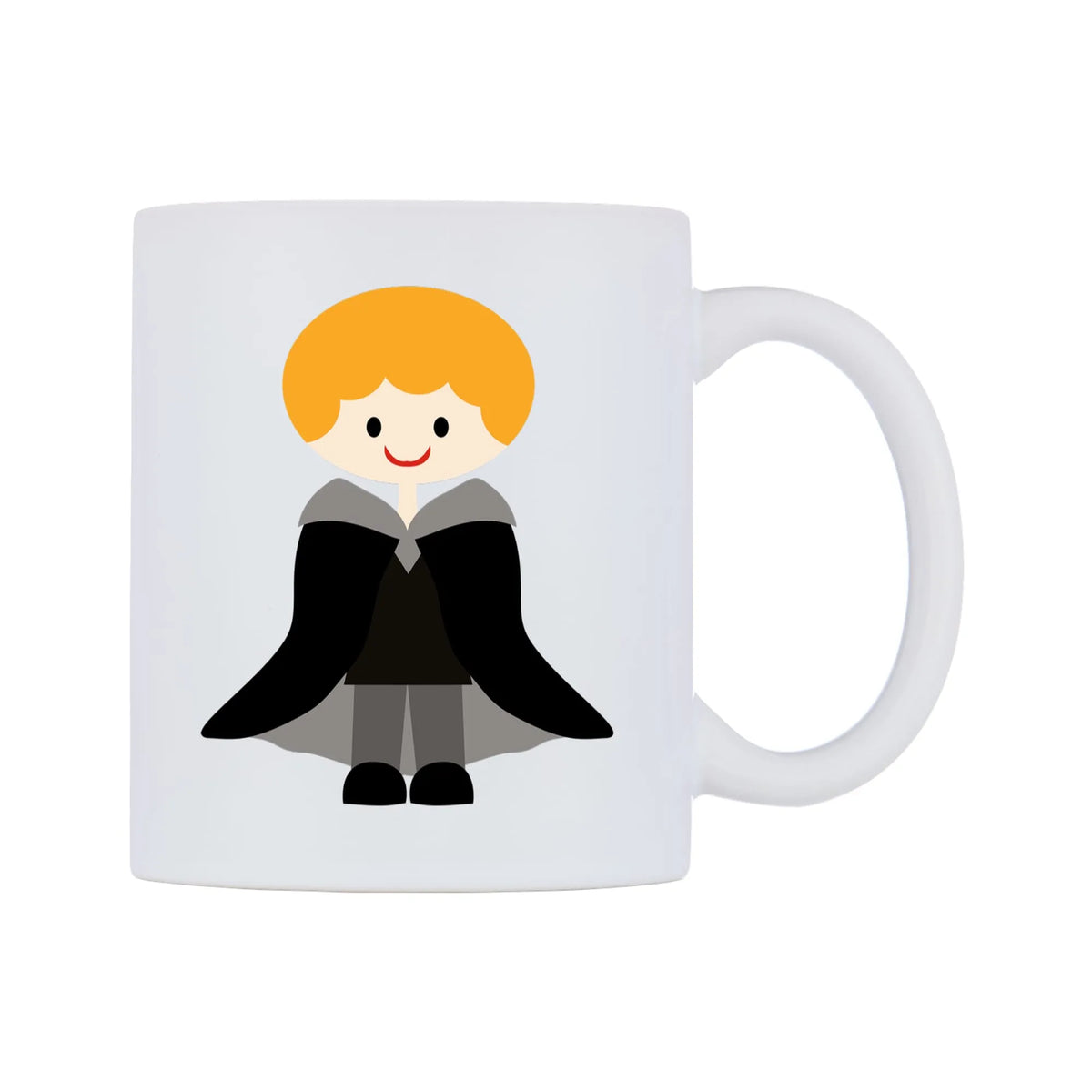 Mini Vampire with Ginger Hair Mug — mug, left side, on a white background