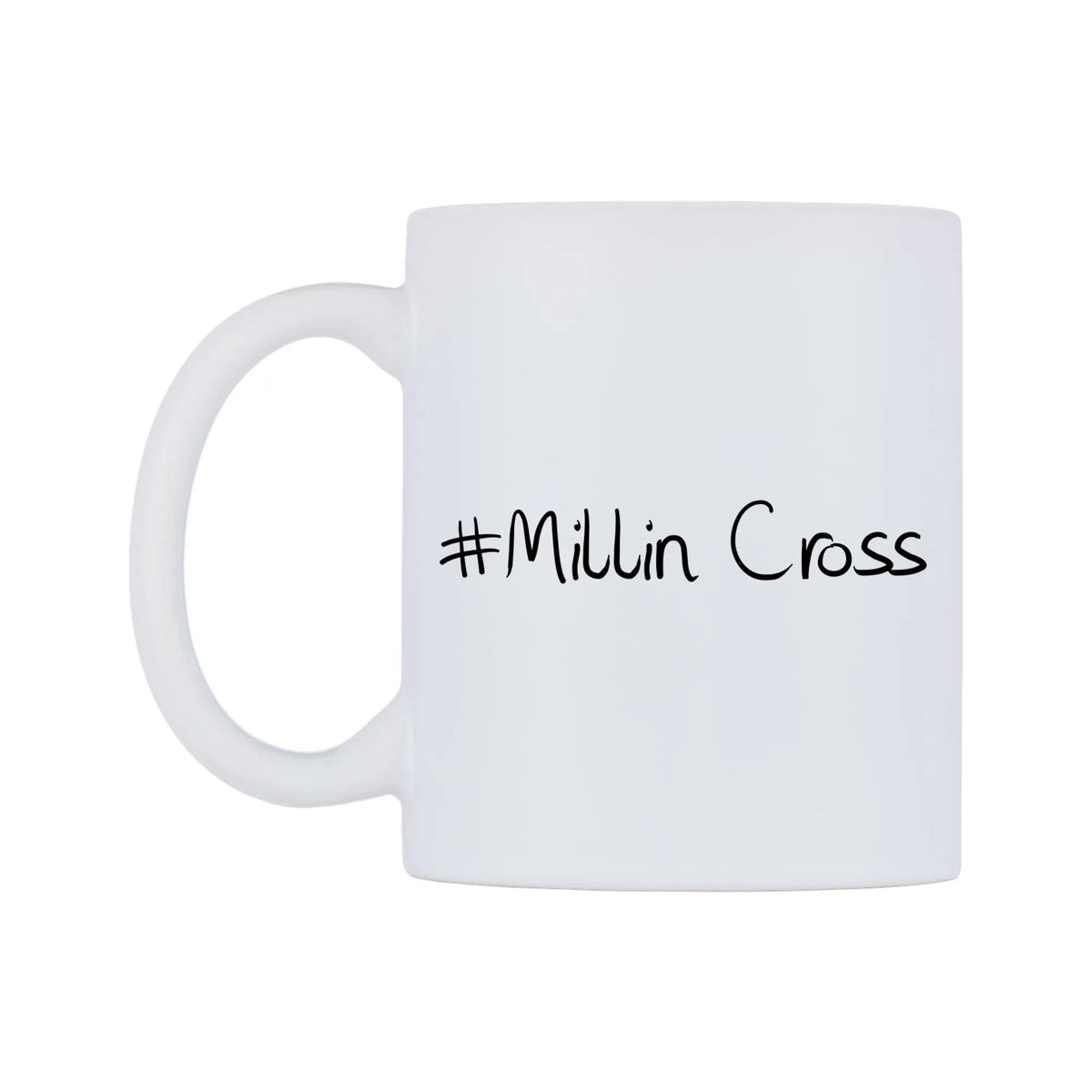 Millin Cross Mug — mug, right side, on a white background