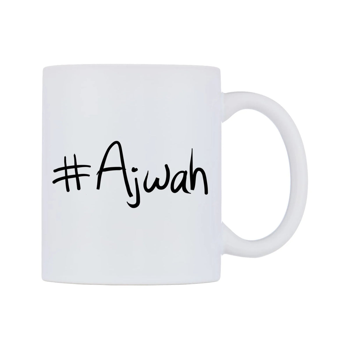 Ajwah Mug — mug, left side, on a white background