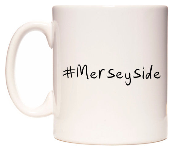 This mug features #Merseyside
