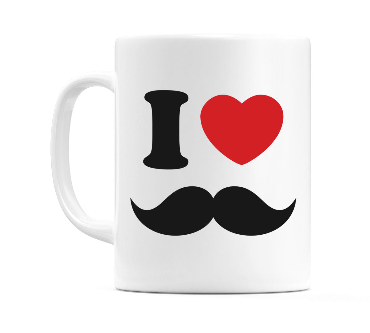 I Love Moustaches Mug