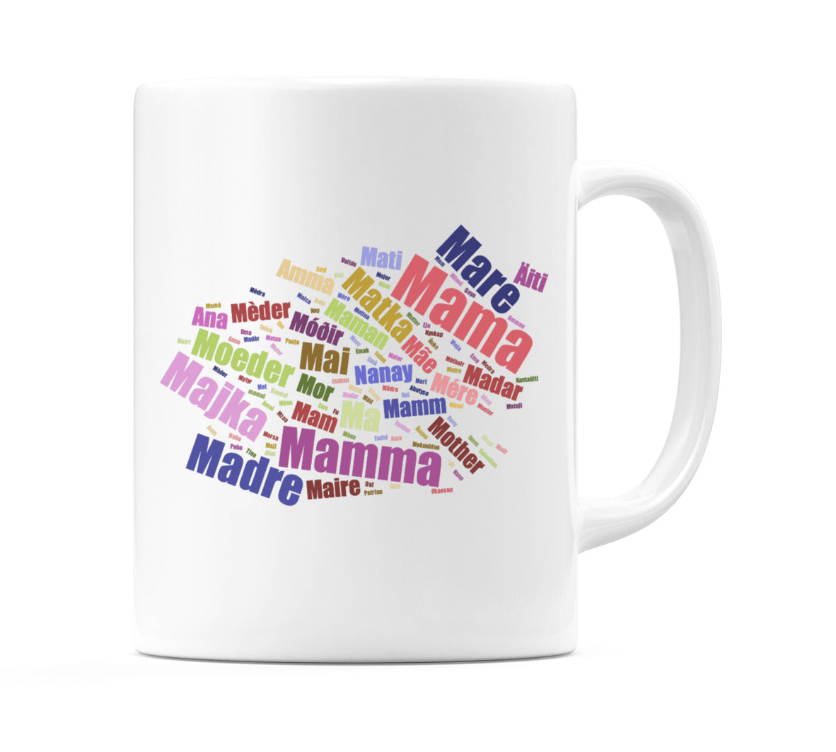 Word Mother In Different Languages Mug