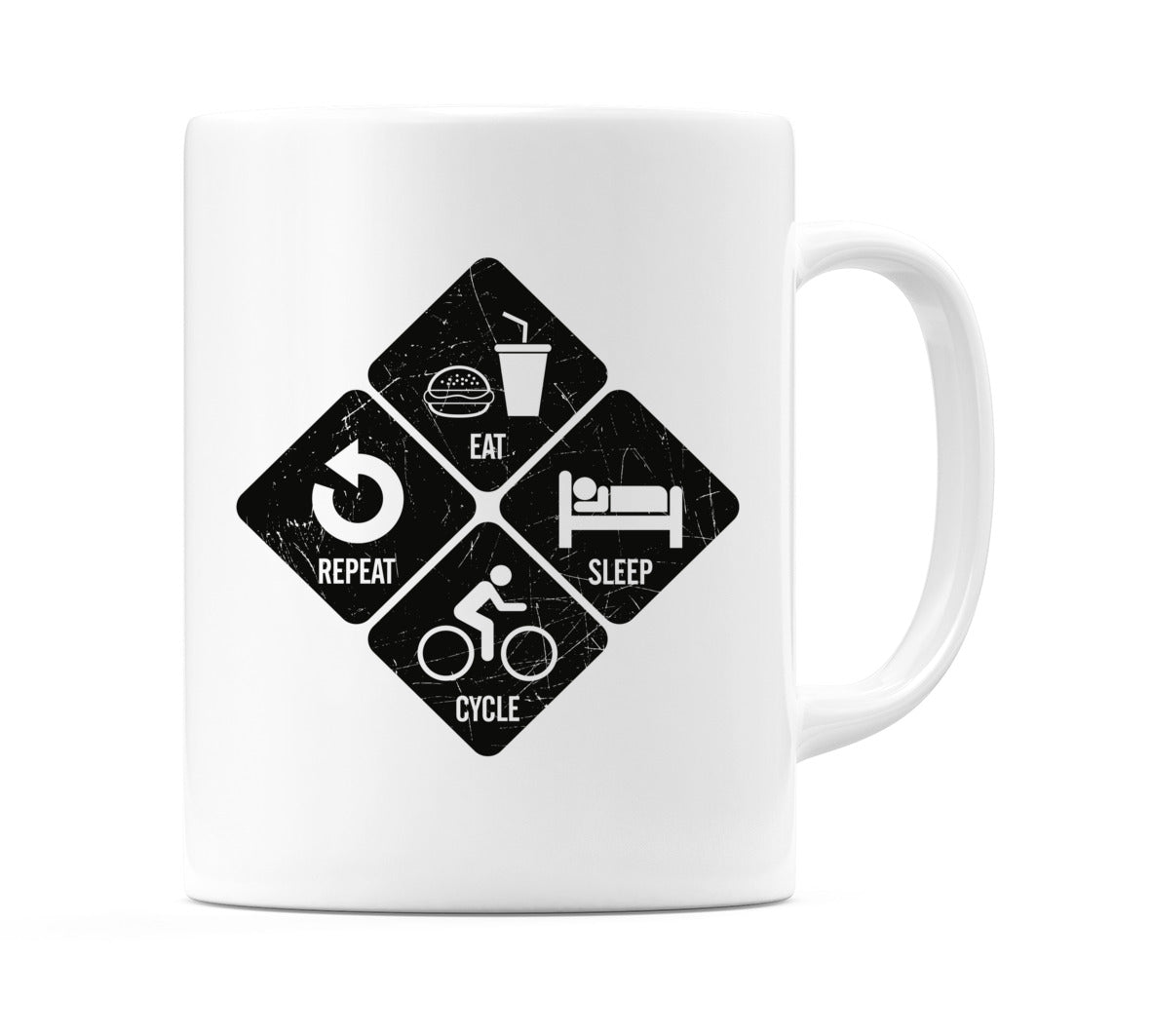 Eat Sleep Cycle Repeat Mug