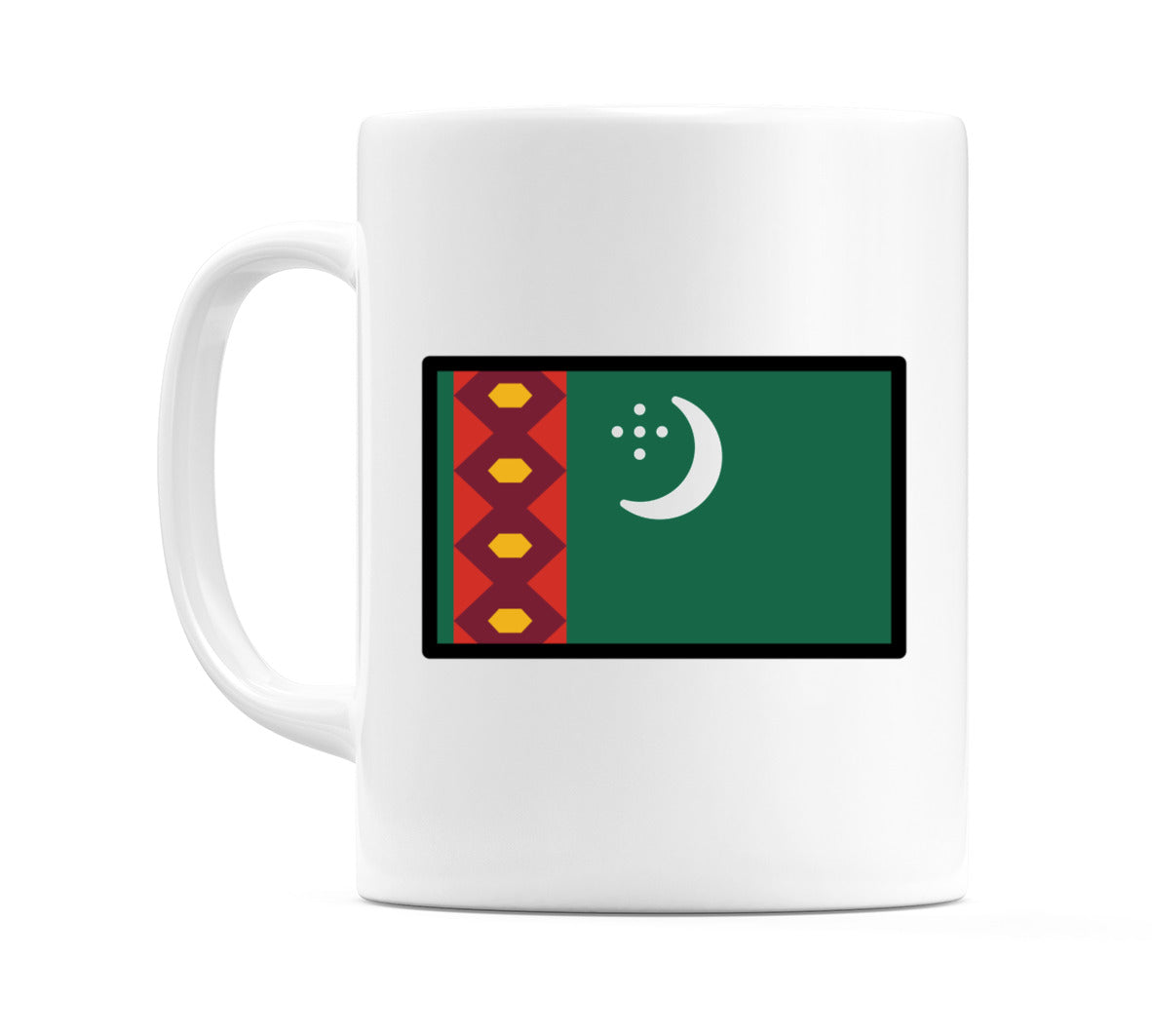 Turkmenistan Flag Emoji Mug