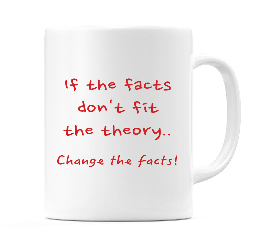 If the facts don't fit the theory.. Mug