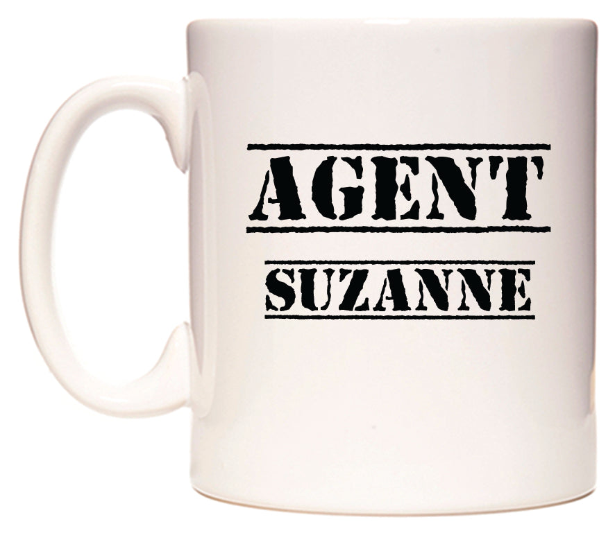 This mug features Agent Suzanne