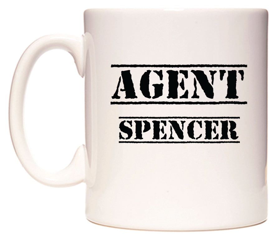 This mug features Agent Spencer