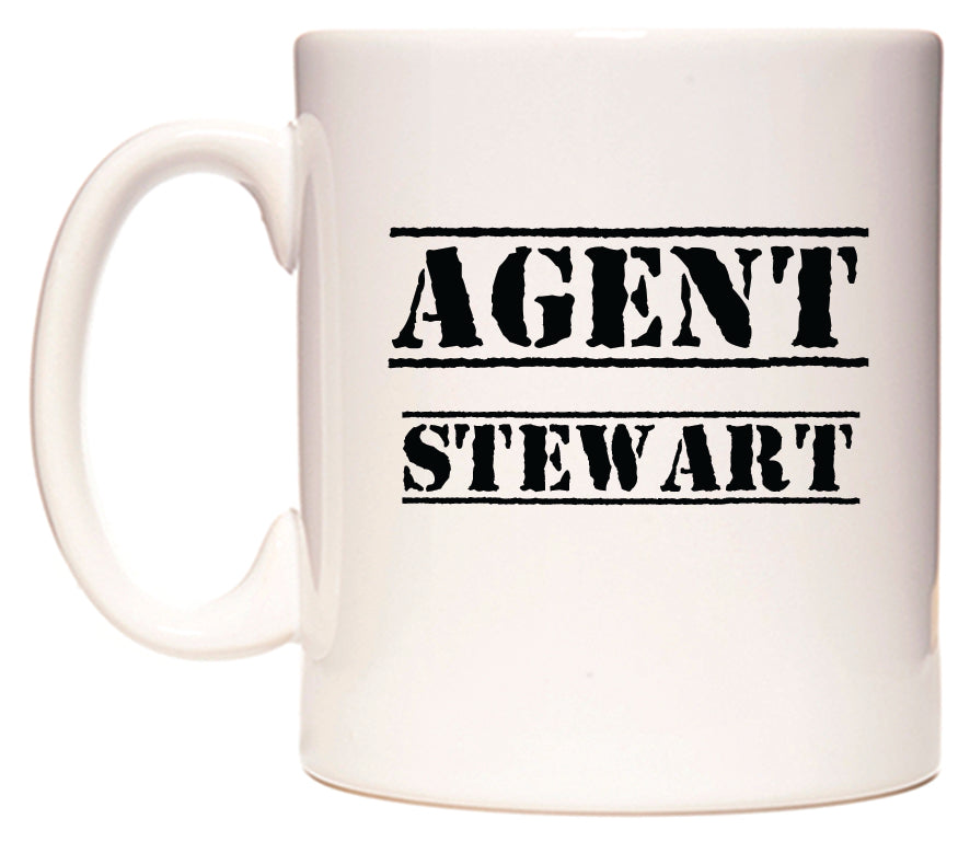 This mug features Agent Stewart