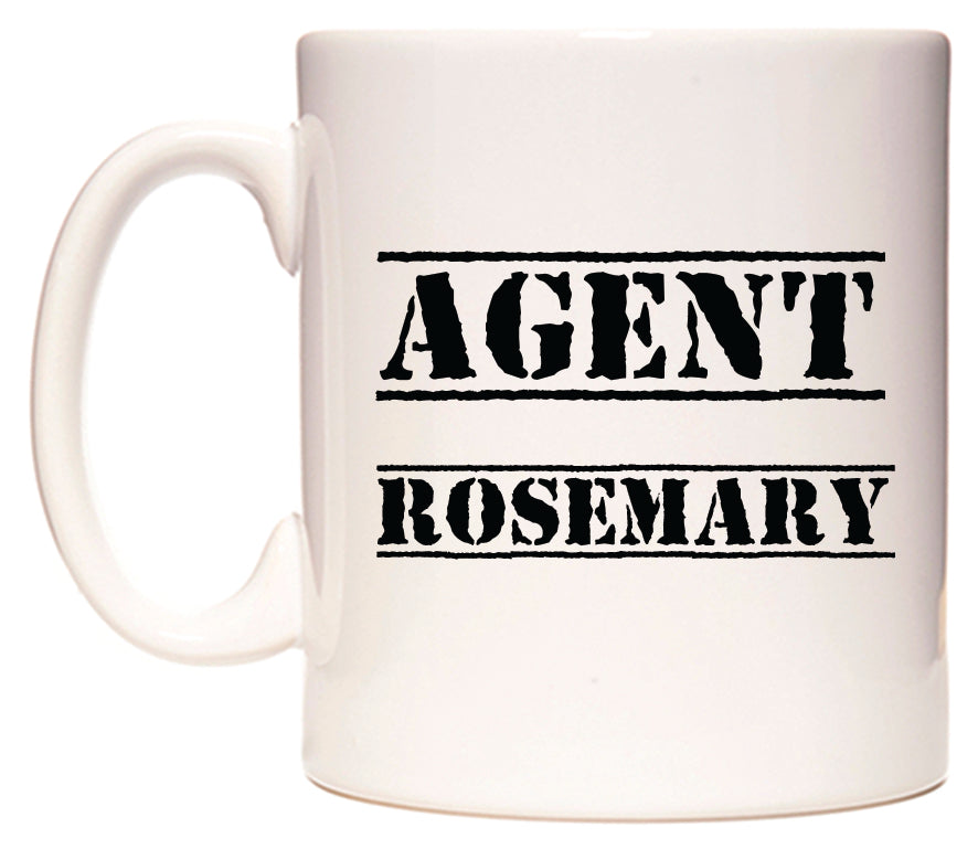 This mug features Agent Rosemary