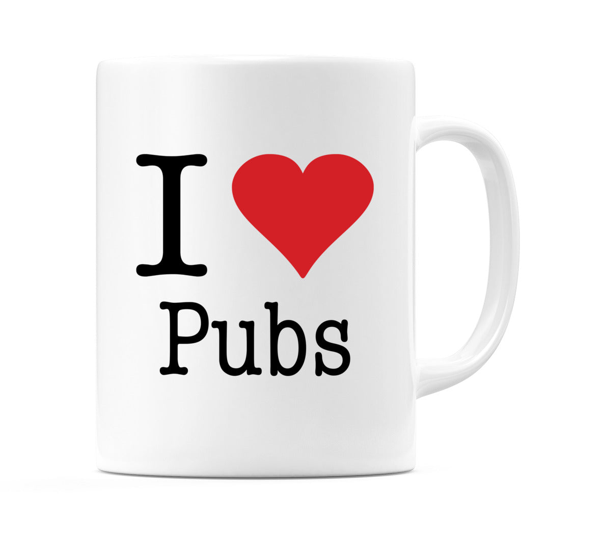 I Love Pubs Mug