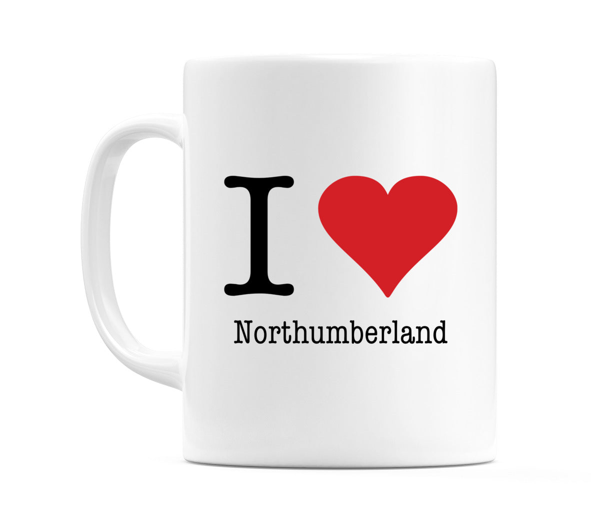 I Love Northumberland Mug