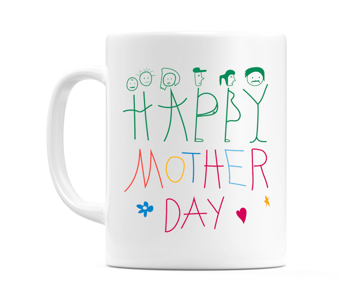 Kids 'Happy Mother Day' Drawing Mug