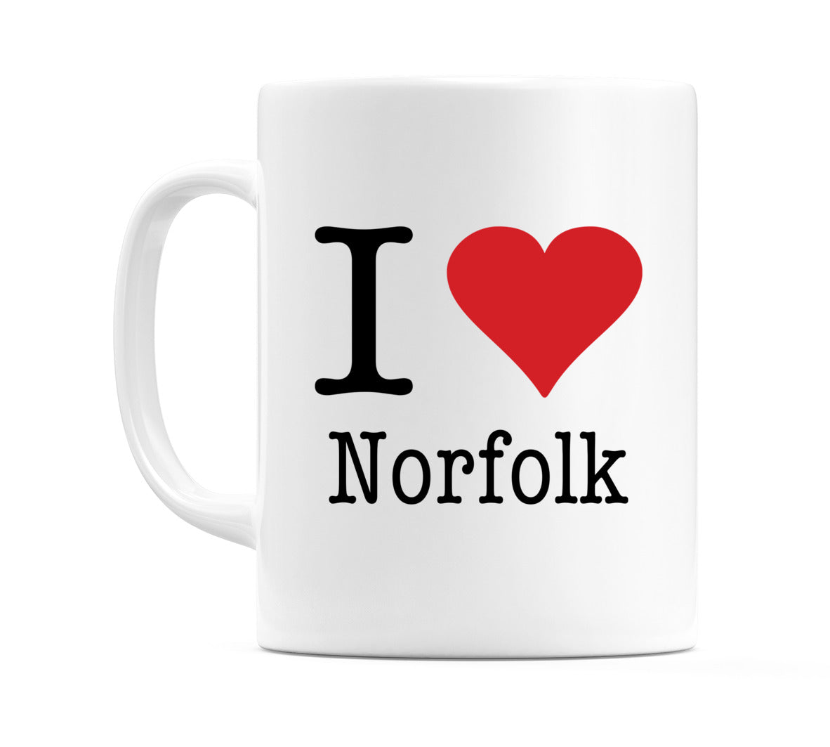 I Love Norfolk Mug