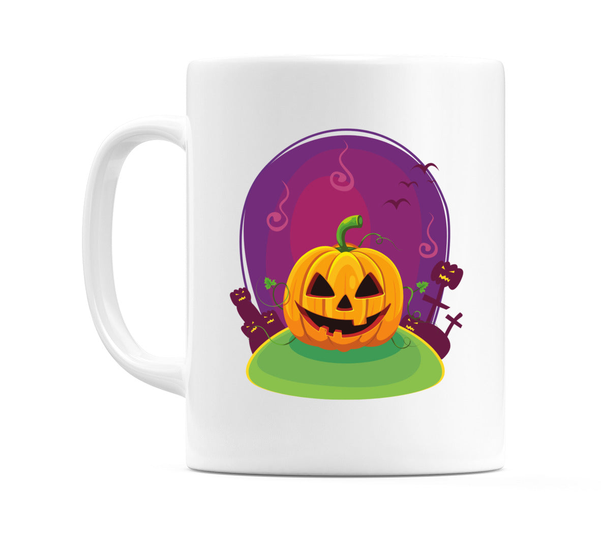 Pumpkin in Purple Globe Mug