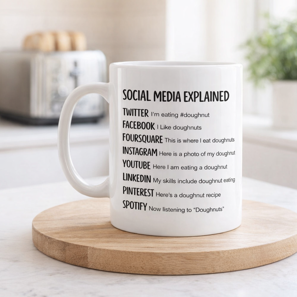 Social Media Explained Mug