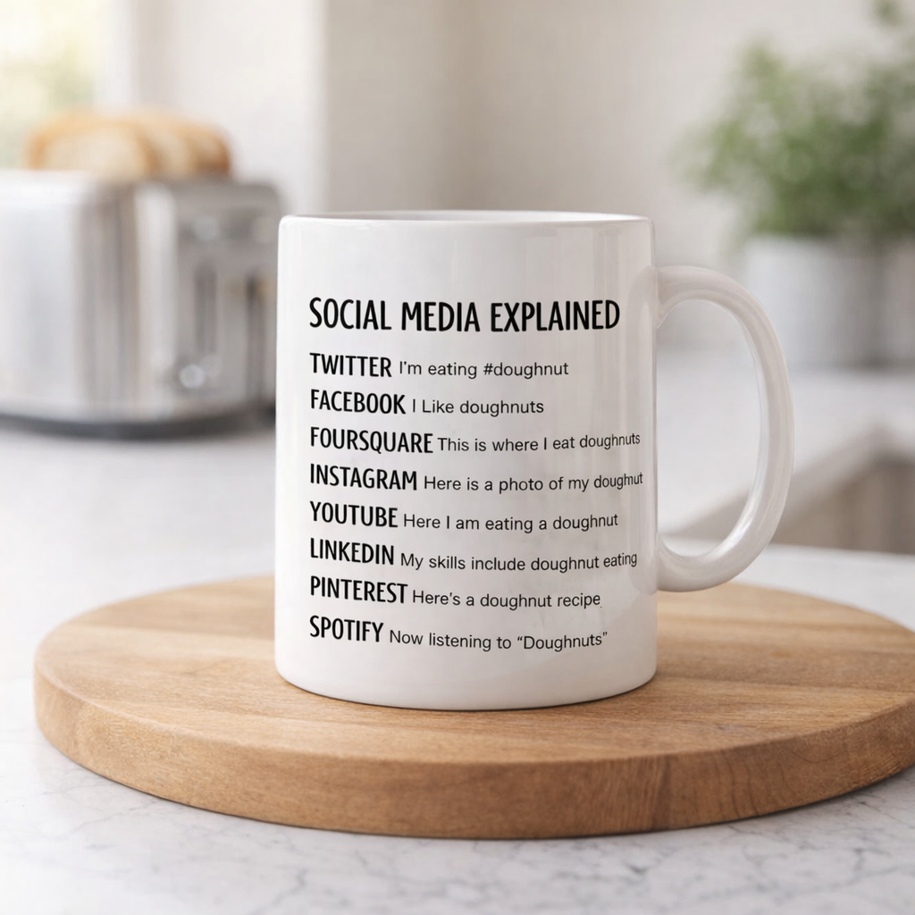 Social Media Explained Mug