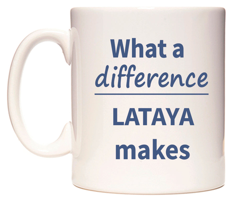 What a difference LATAYA makes Mug