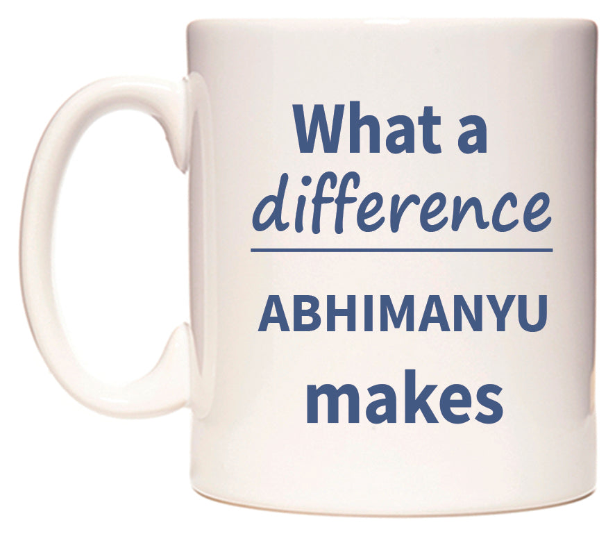 What a difference ABHIMANYU makes Mug