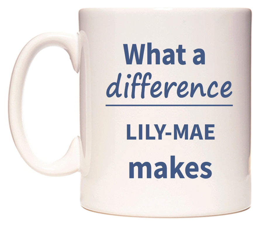 What a difference LILY-MAE makes Mug