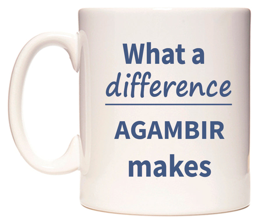 What a difference AGAMBIR makes Mug
