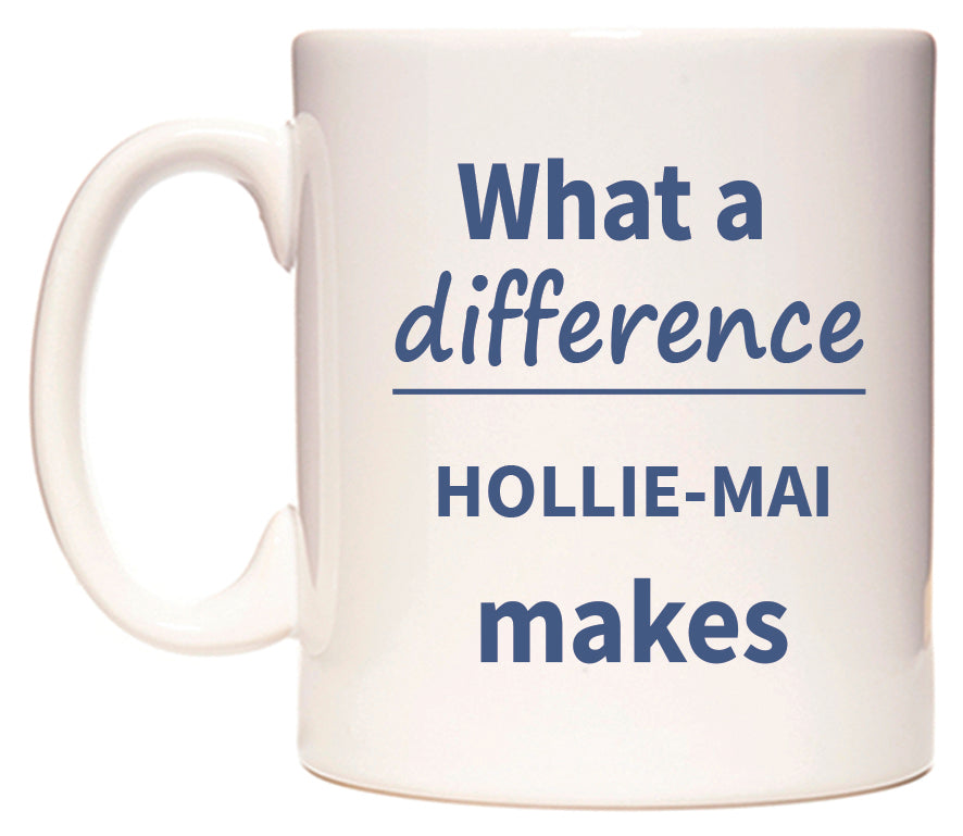What a difference HOLLIE-MAI makes Mug