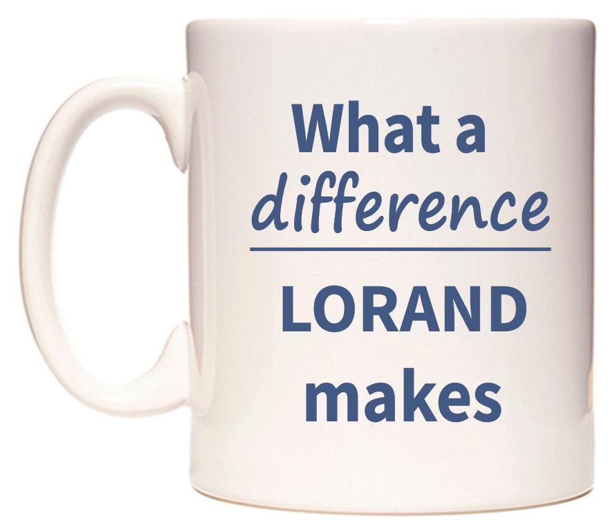 What a difference LORAND makes Mug