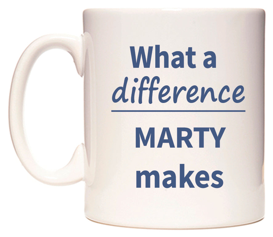 What a difference MARTY makes Mug