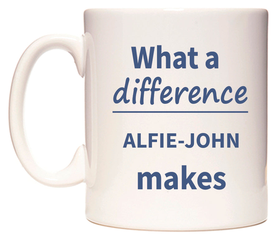 What a difference ALFIE-JOHN makes Mug