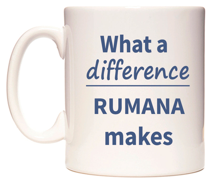 What a difference RUMANA makes Mug