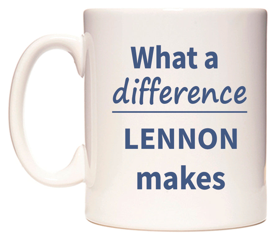 What a difference LENNON makes Mug