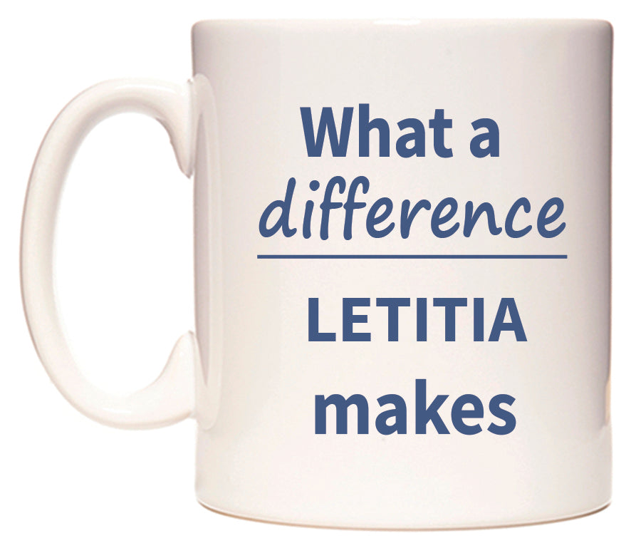 What a difference LETITIA makes Mug