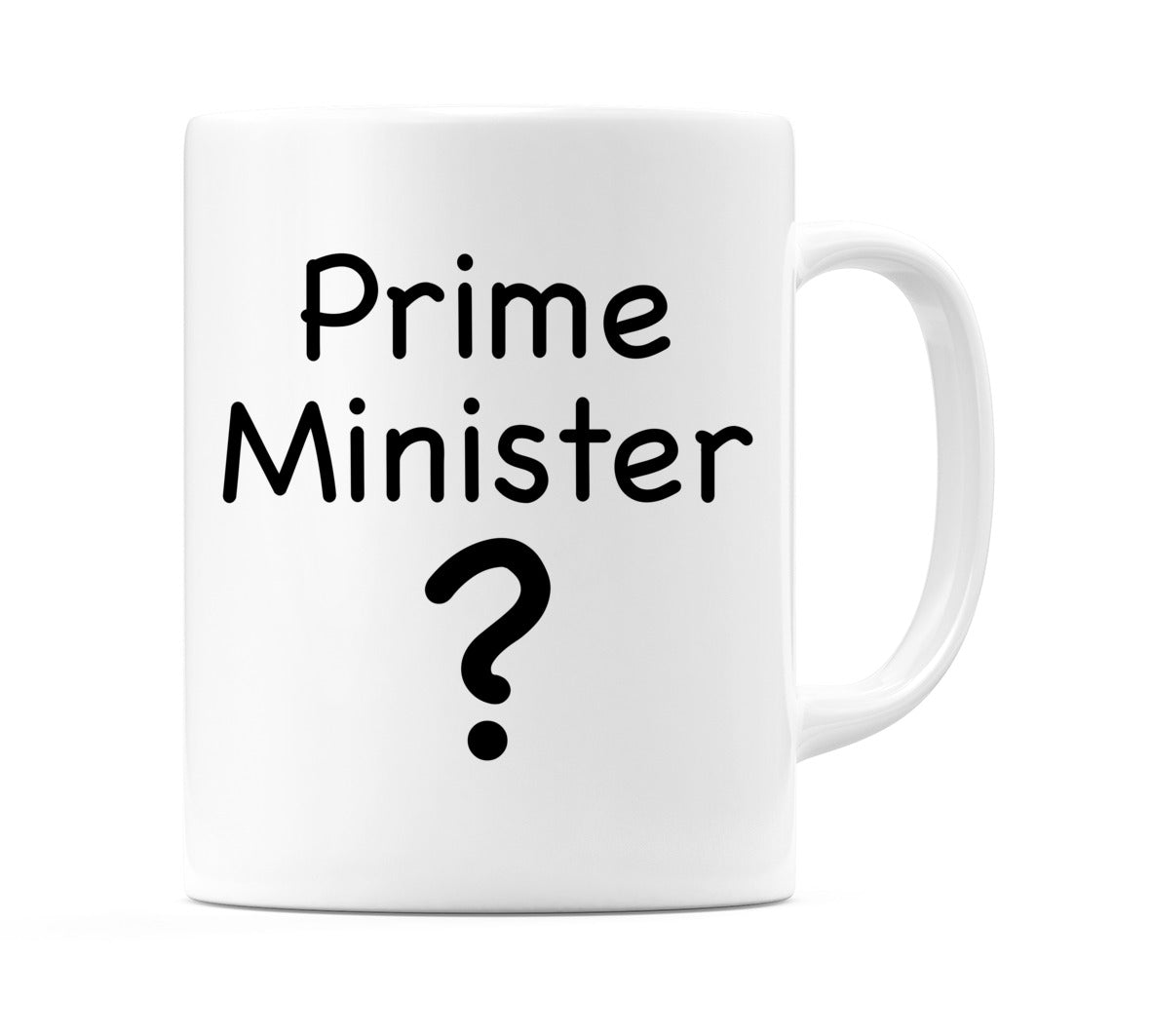 Prime Minister Question Mark Mug