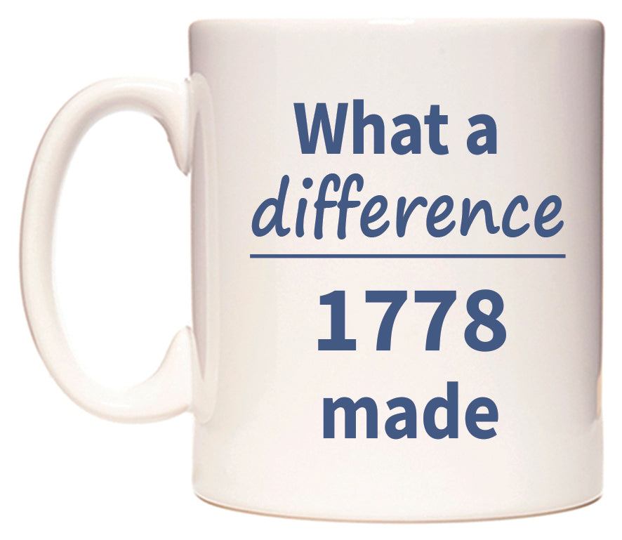 What a difference 1778 made Mug